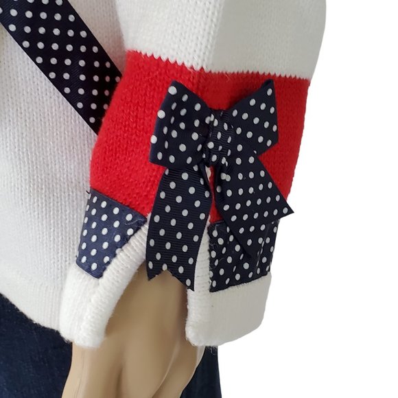 HSN Storybook Knits 2 Piece Sweater Set Women's 1X Cardigan & Tank Americana - Picture 10 of 16